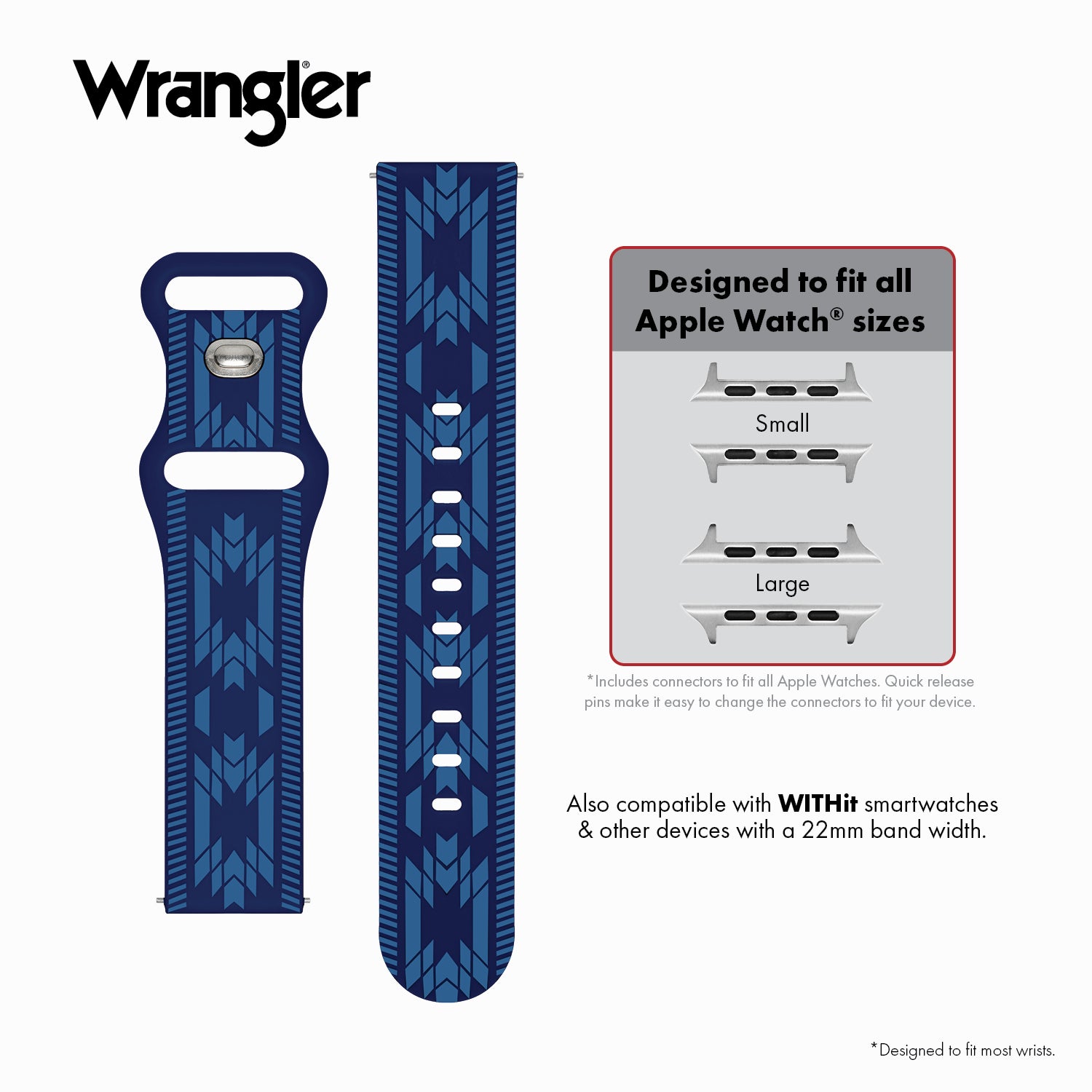 Wrangler® "Aztec Trail" Silicone Band For Apple Watch®