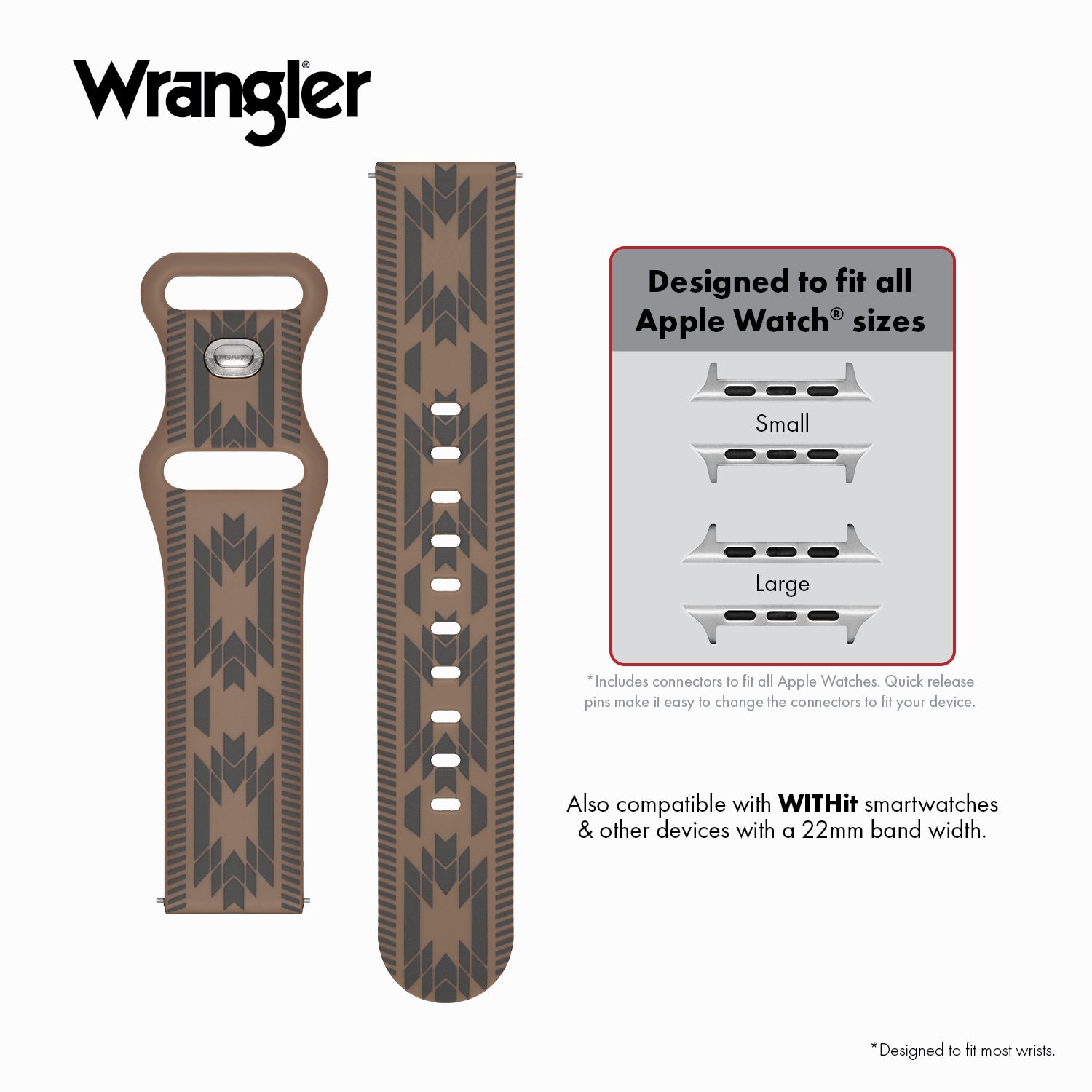 Wrangler® "Aztec Trail" Silicone Band For Apple Watch®