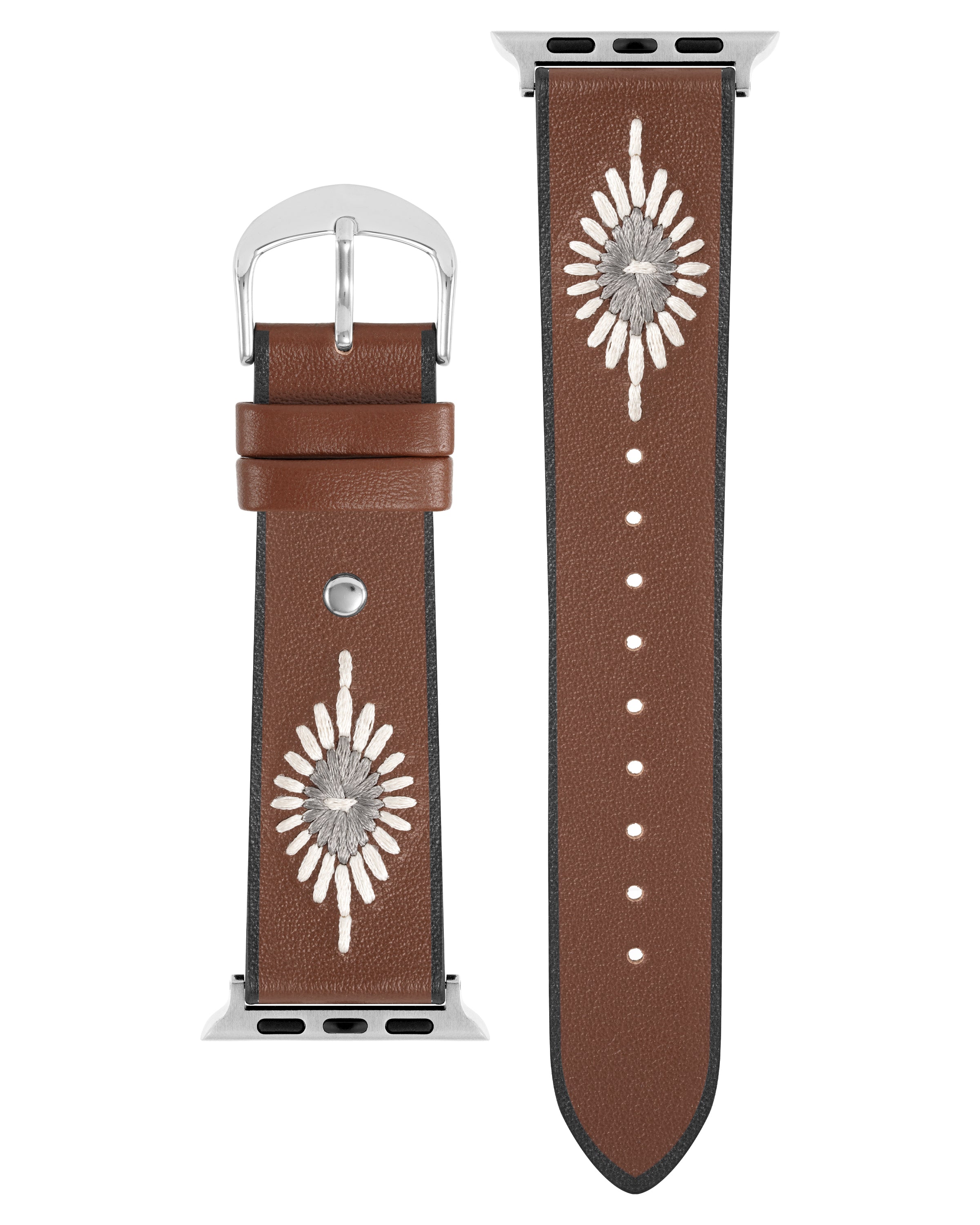 Wrangler® "Western Starburst" Leather Stitched Band for Apple Watch®