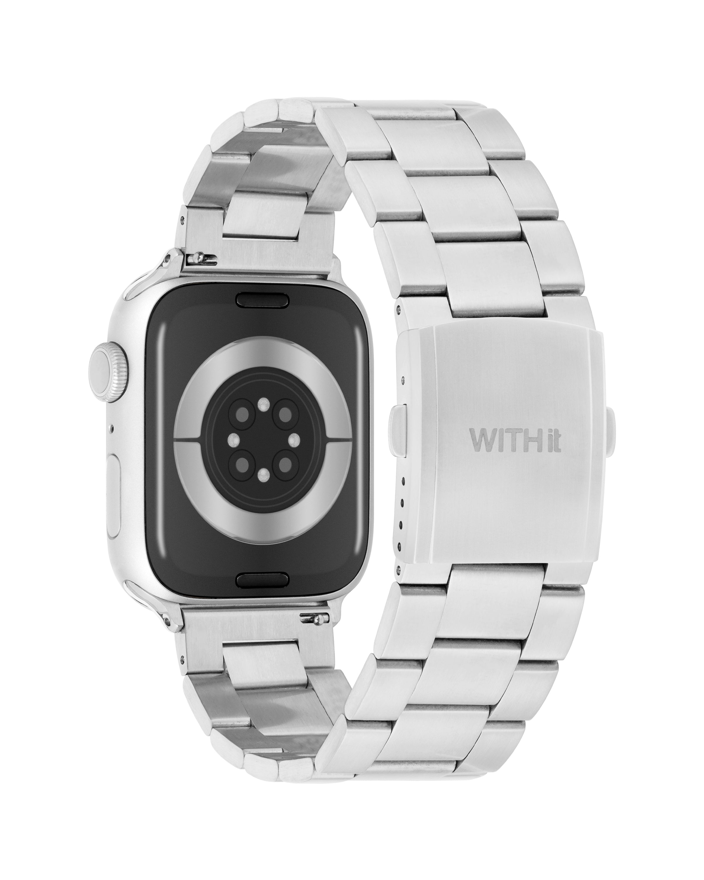 WITHit 交換用バンド Apple Watch対応 ゴールド ステンレススチールリンク 38/40/41mm 並行輸入 : WITHit Designer Band Compatible with Apple Watch