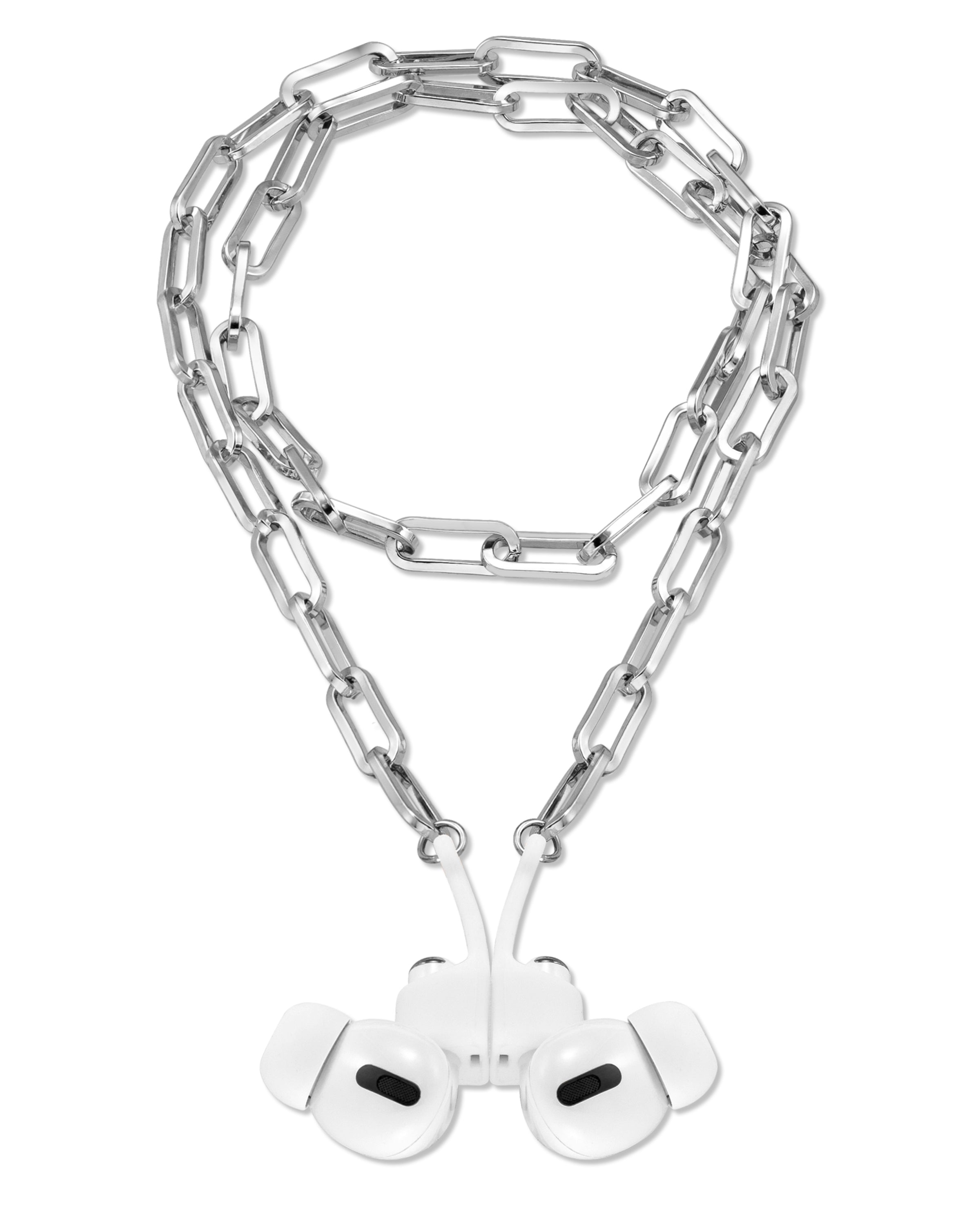 Chain Link Necklace with Magnetic Closure for Apple AirPods®