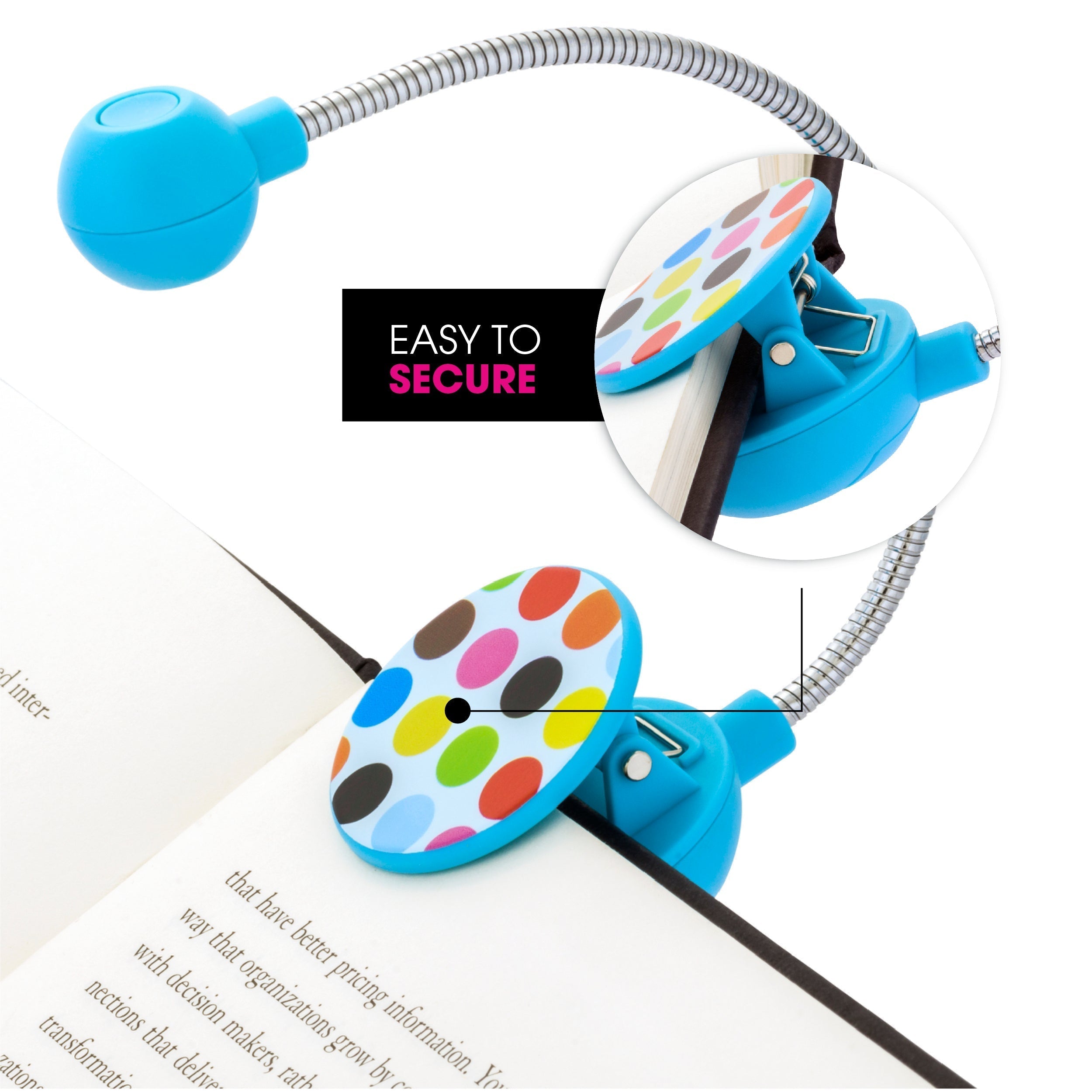 LED Disc Book and Reading Light by French Bull