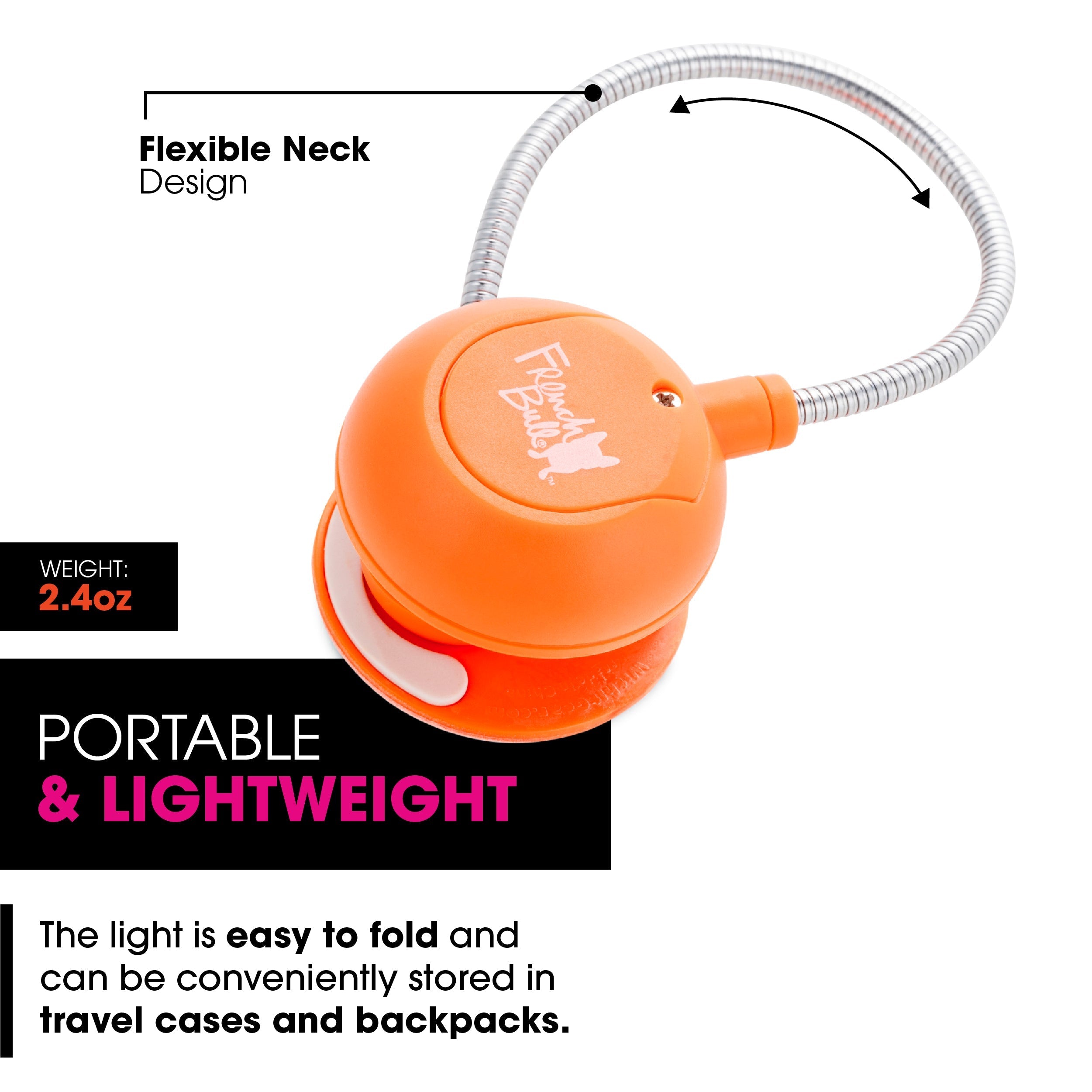 LED Disc Book and Reading Light by French Bull