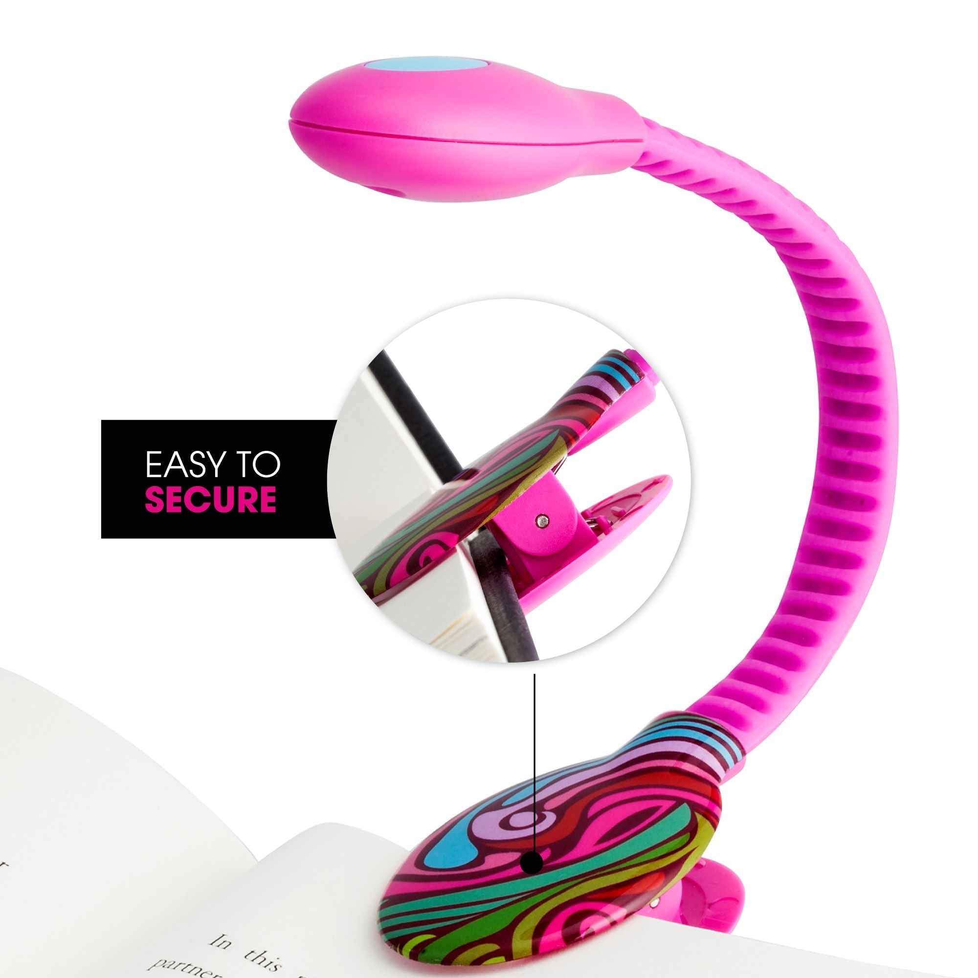 Clip On USB Rechargeable LED Book and Reading Light by French Bull