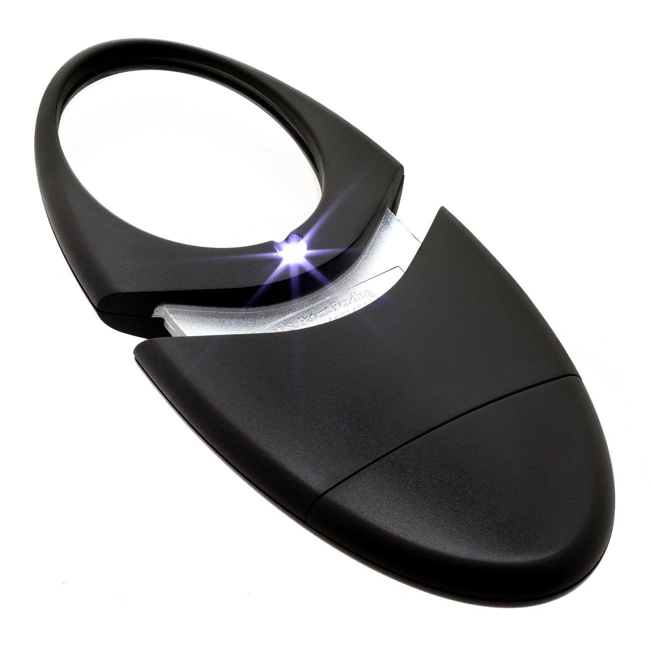 Lighted Oval Travel Magnifier