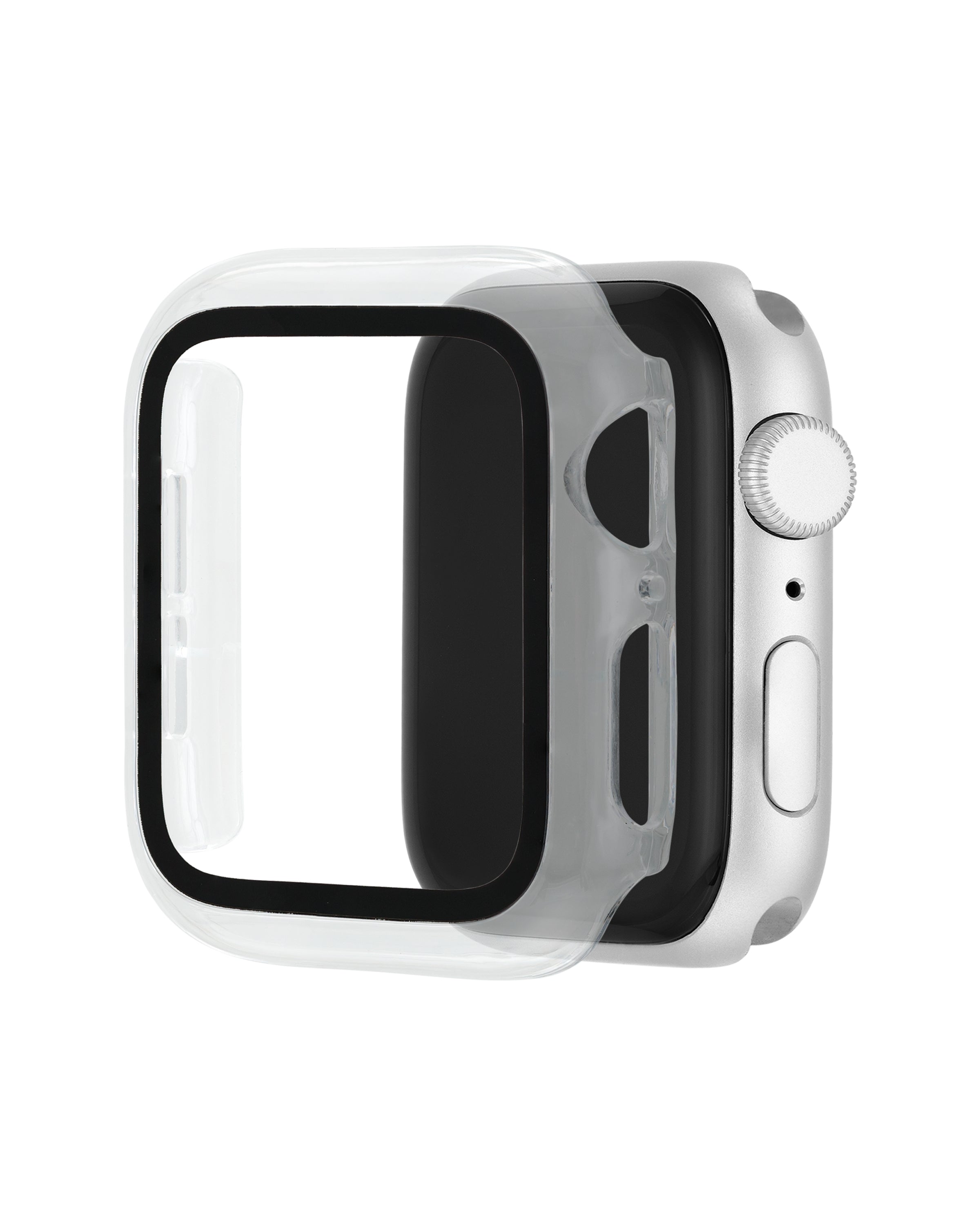 Protective Glass Cover with Integrated Protective Case for Apple Watch®