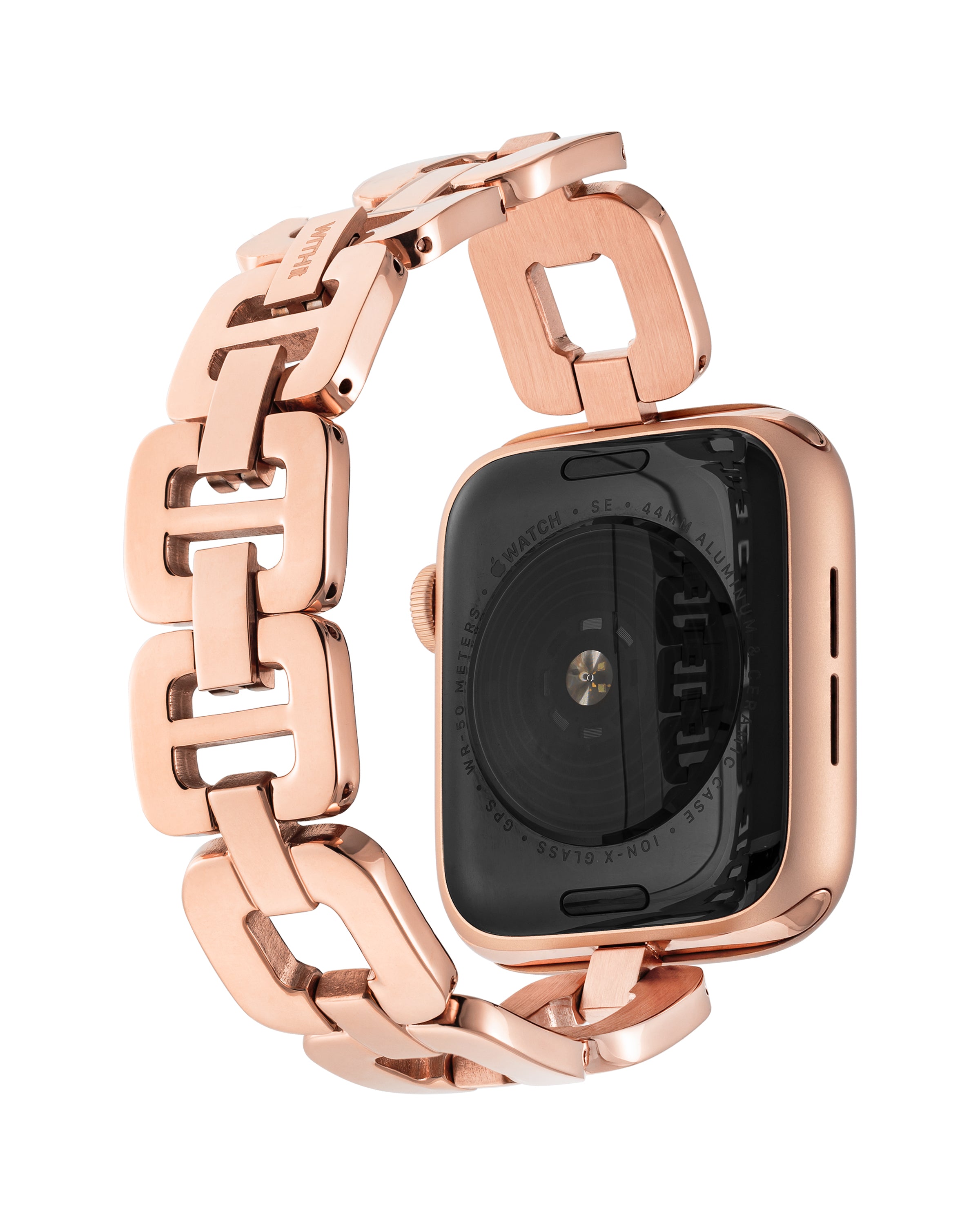 Stainless Steel D Link Bracelet for Apple Watch Rose Gold WITHit