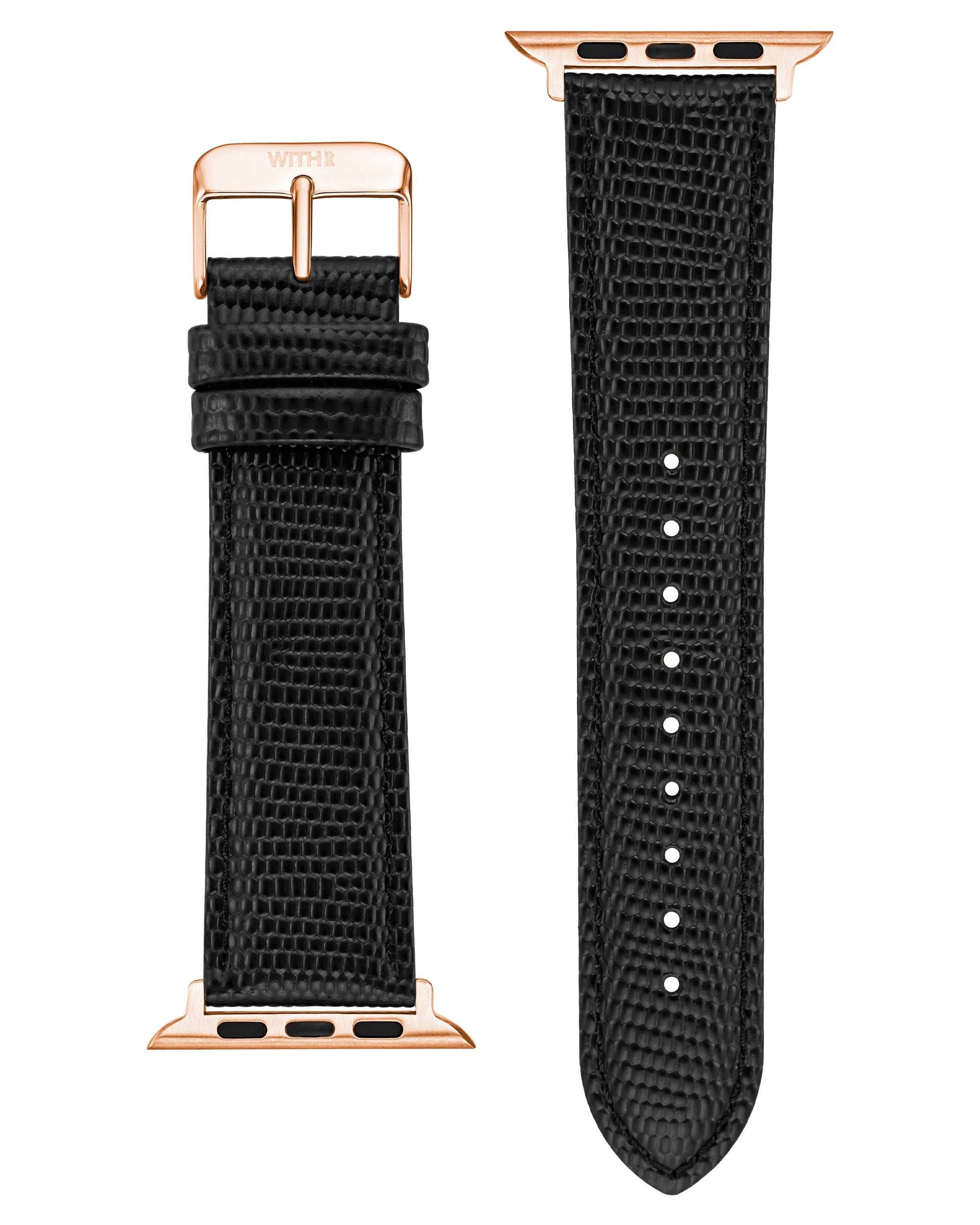 Lizard Grain Leather Band for Apple Watch®