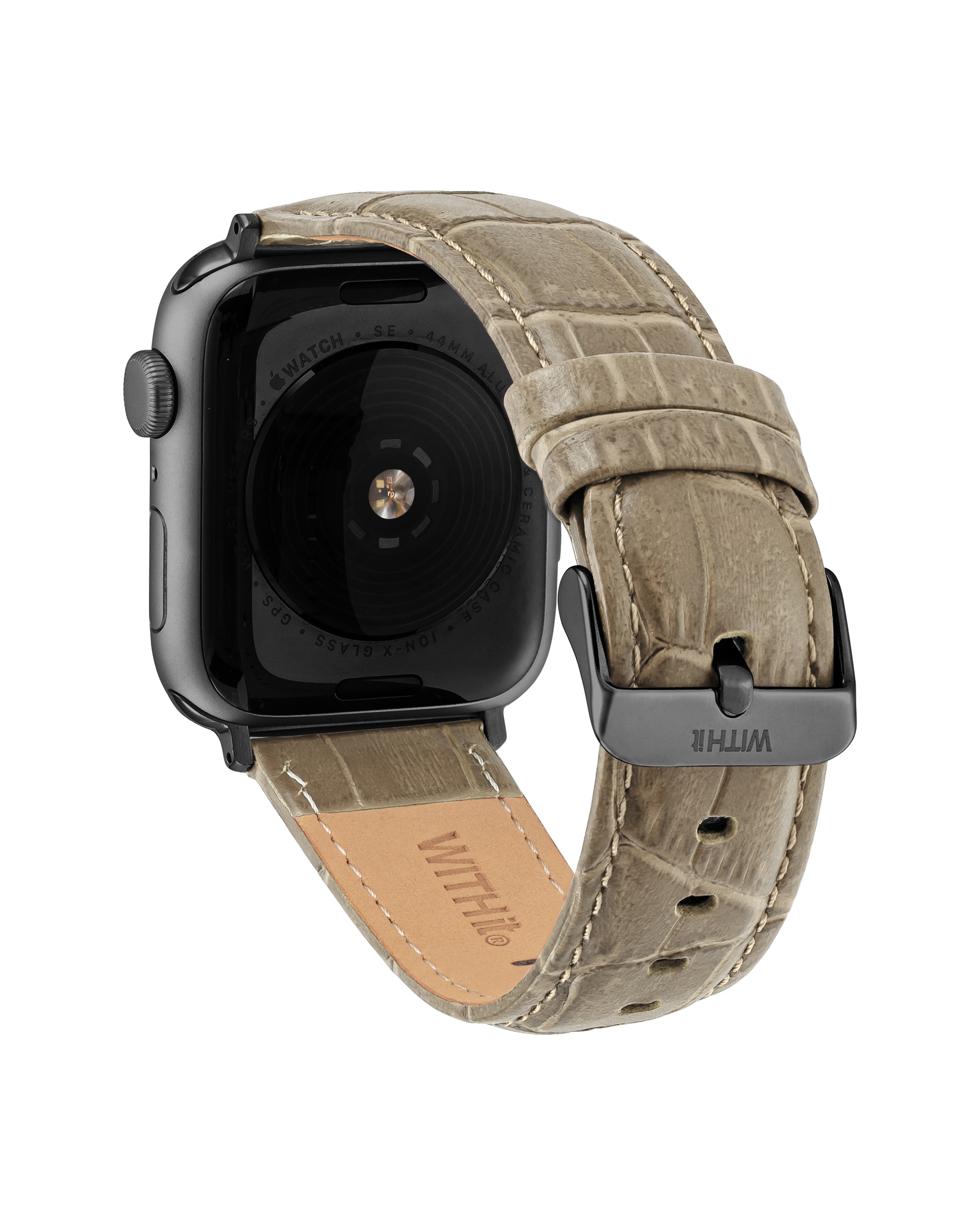 Croco Grain Leather Band for Apple Watch®