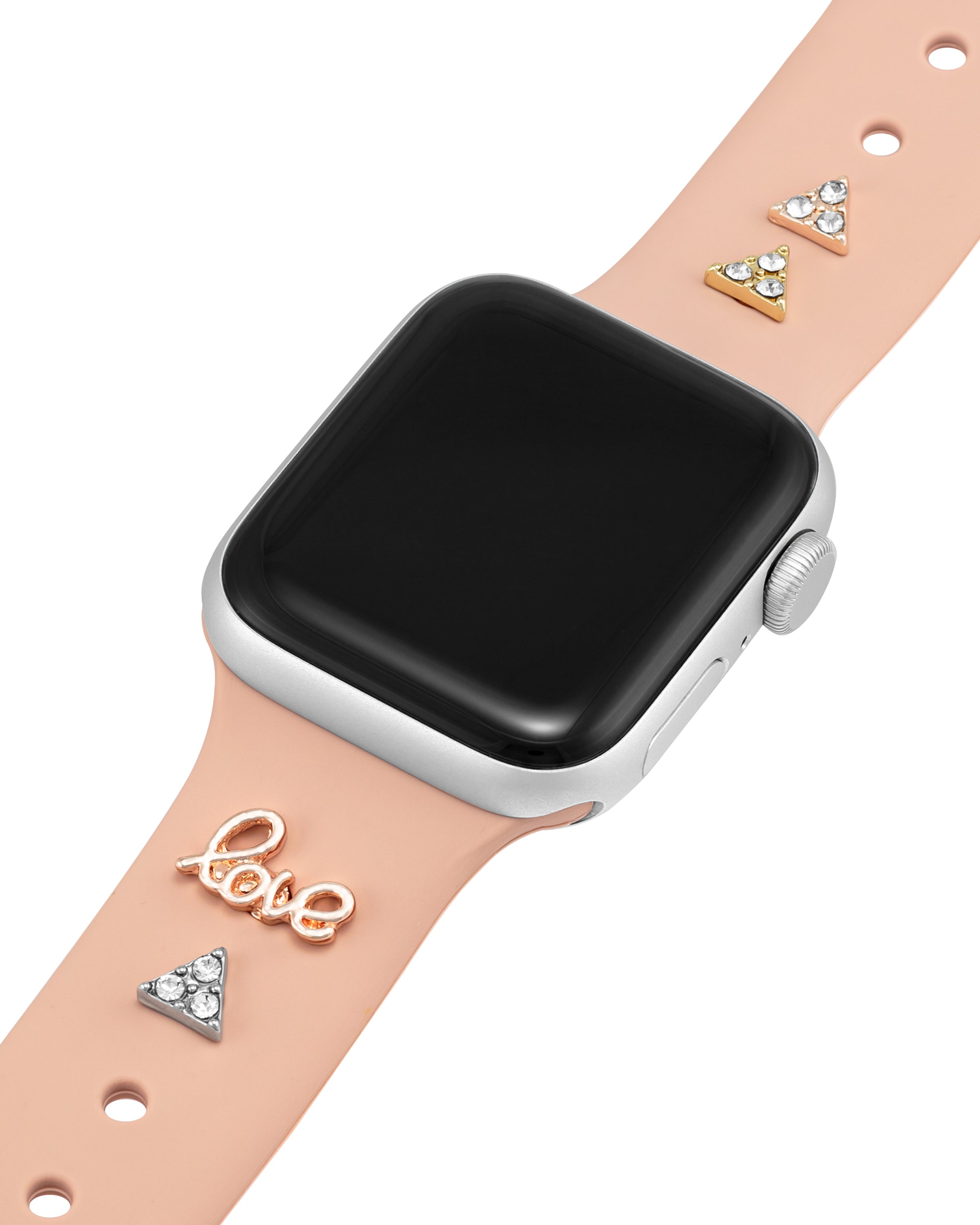 Band Candy Smooth Silicone Band and Love Charm Set for Apple Watch®