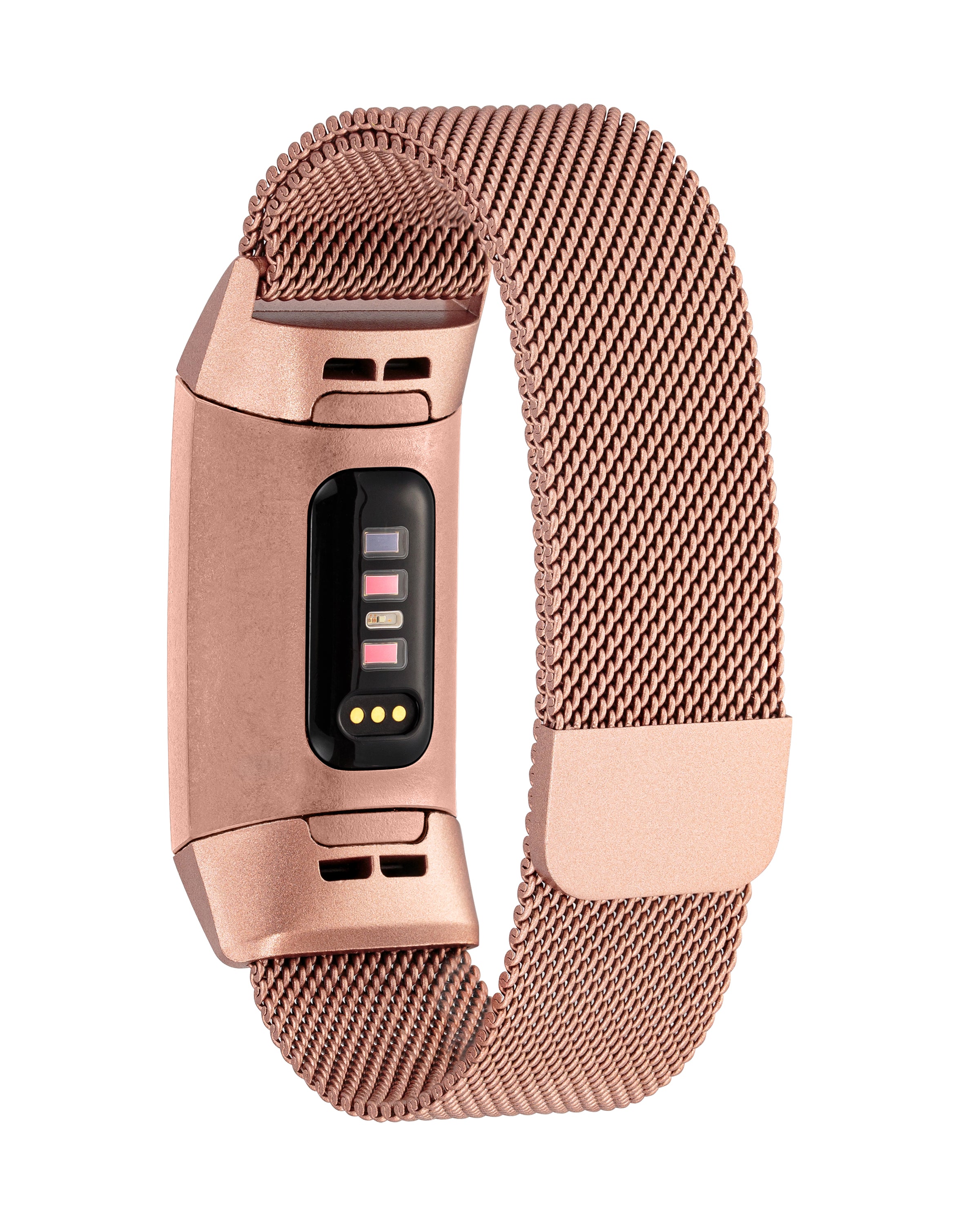 Designer Mesh Band for Fitbit Charge 3 & Charge 4 by WITHit in Rose