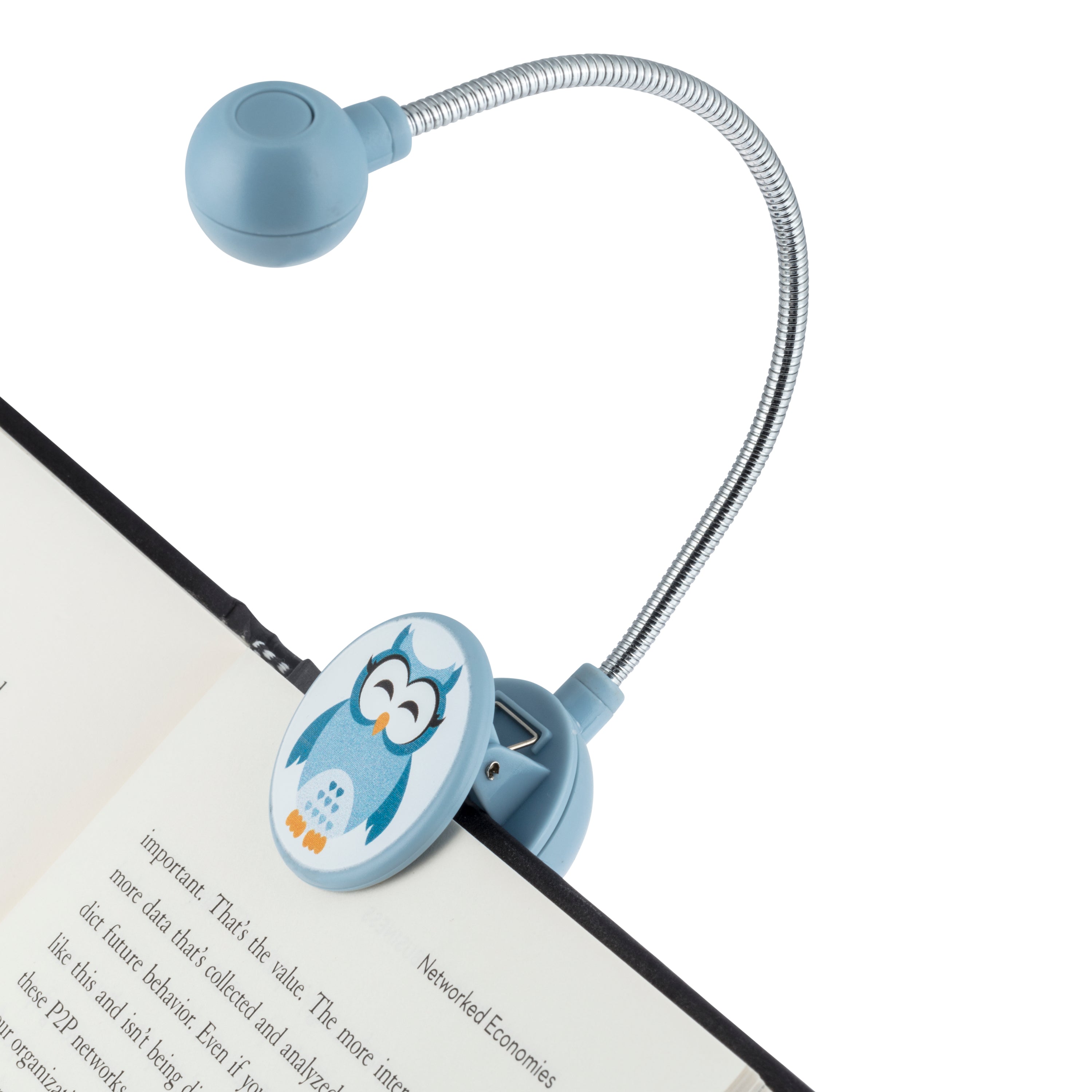 WITHit Clip On Book Light Sleepy Owl LED Reading Light for Books and eBooks Reduced Glare Portable and Lightweight Cute Bookmark Light for Kids